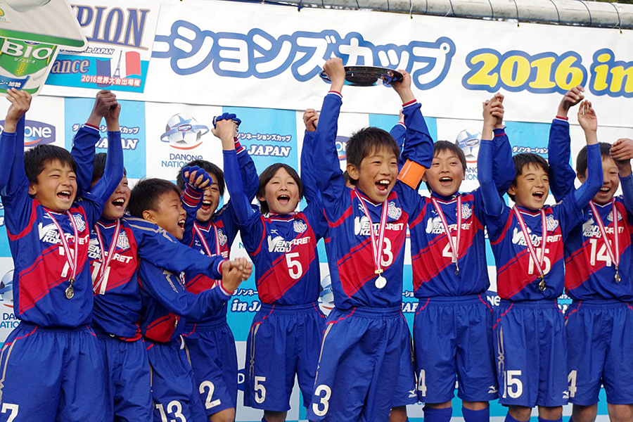 ダノンネーションズカップ16 In Japan ヴァンフォーレ甲府u 12が優勝 フランスで行われる世界大会へ The Answer