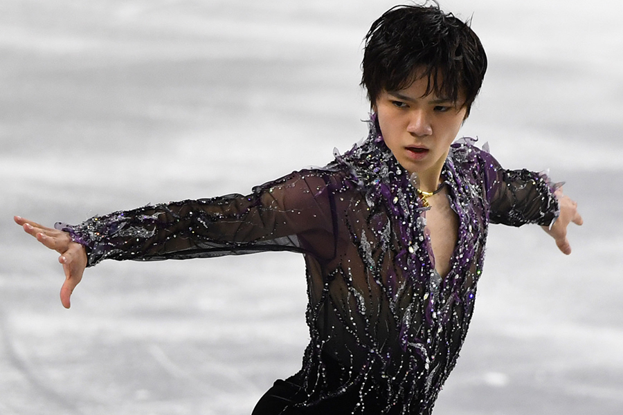 ショートプログラム（SP）1位の宇野昌磨（トヨタ自動車）【写真：Getty Images】