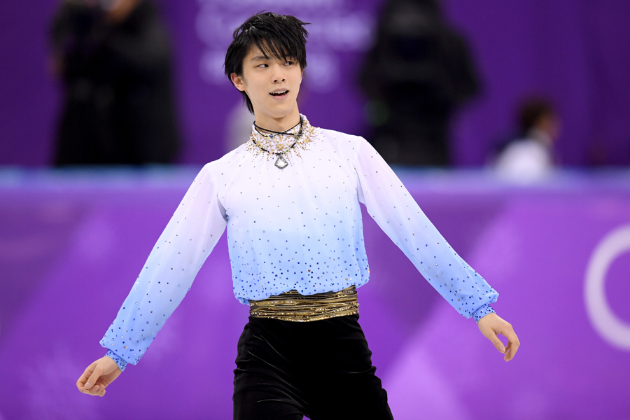 SPで首位発進の羽生結弦【写真：Getty Images】