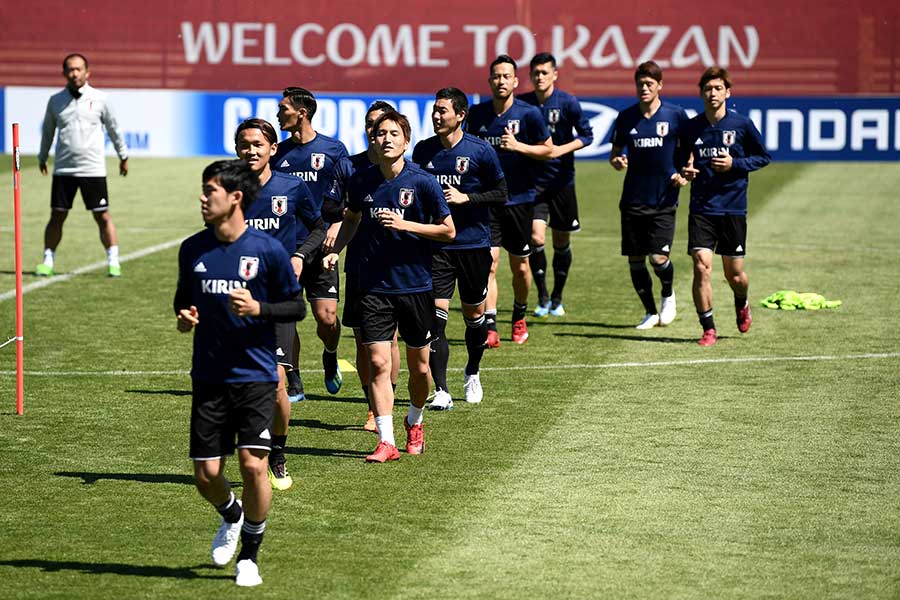 19日にコロンビア戦を迎えるサッカー日本代表【写真：Getty Images】