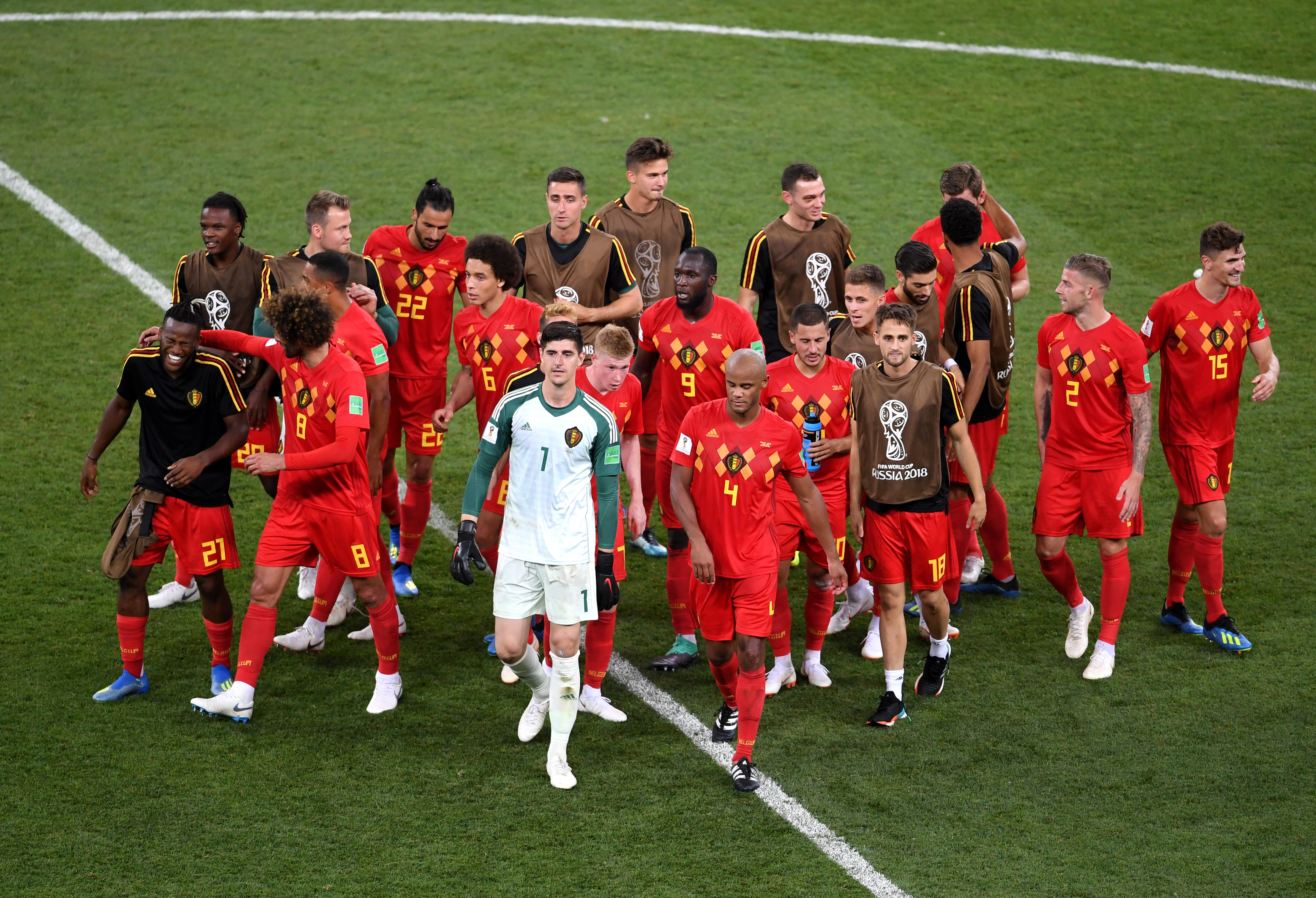 次戦は優勝候補のブラジルとの試合に挑むベルギー【写真：Getty Images】