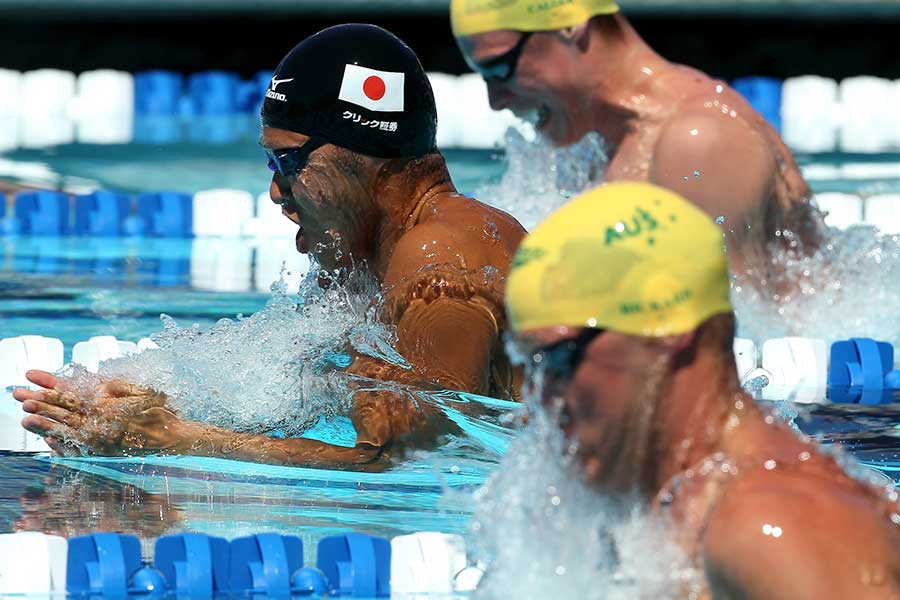 2010年パンパシフィック水泳選手権での北島康介【写真：Getty Images】