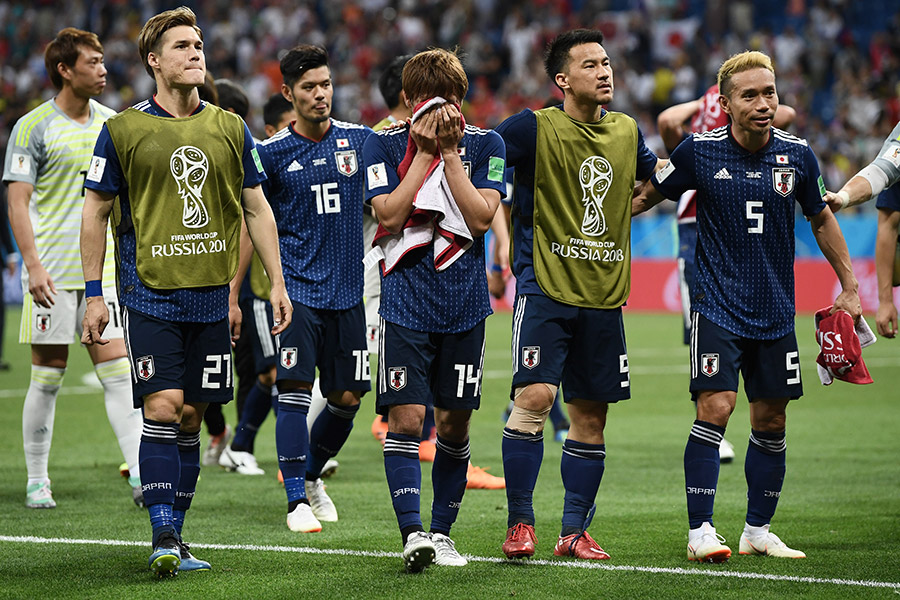 W杯では印象深い戦いをつづけたサッカー日本代表【写真：Getty Images】