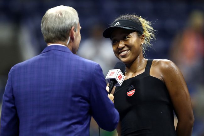 大坂、勝利直後の