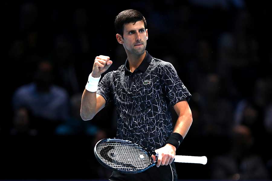 「Nitto ATPファイナルズ」の初戦に勝利したノバク・ジョコビッチ【写真：Getty Images】