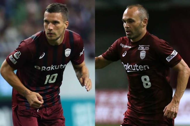 名珍場面2018】イニエスタ＆ポドルスキ、夢の