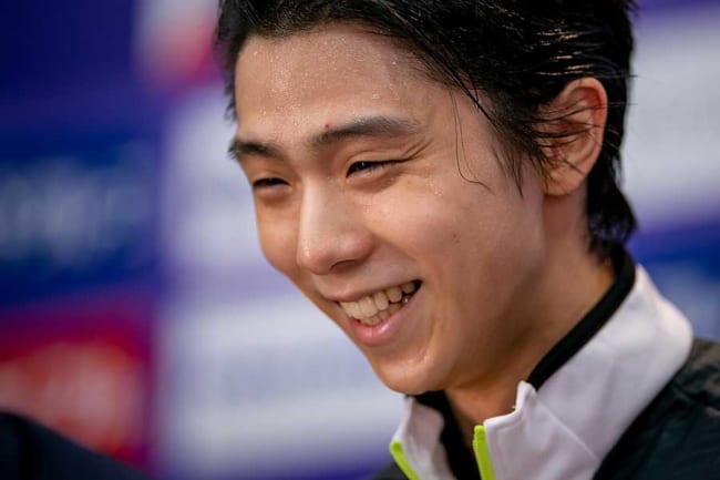 羽生結弦がデニム姿で… 露24歳との