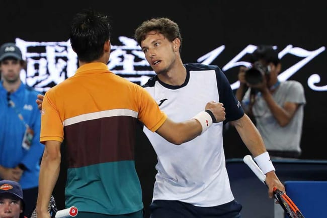 錦織は「素晴らしかった」 敗れたカレノブスタも納得「キャリア