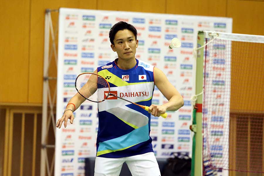 男子シングルス世界ランク1位の桃田賢斗【写真：平野貴也】