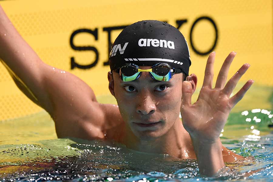 2011年以来、8年ぶりの世界水泳での個人のメダルを目指す獲入江陵介【写真：Getty Images】