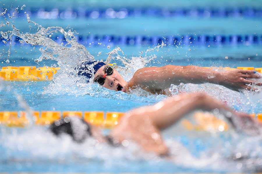 泳いでいる時顔が見えない競泳実況で気を付けるべき点などを野上アナは話した【写真：Getty Images】