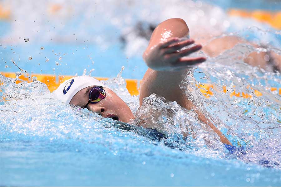 女子800メートルリレーに出場する池本凪沙【写真：Getty Images】