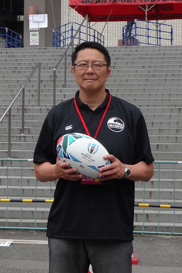 桜庭吉彦GMは現在、釜石SWの再建、ワールドカップ成功に力を注いでいる【写真：吉田宏】