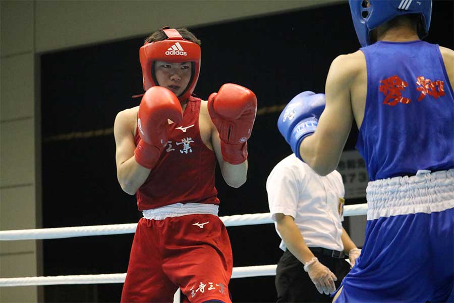 判定勝ちで初戦を突破、大気の片りんを見せた吉良大弥【写真：角野敬介】