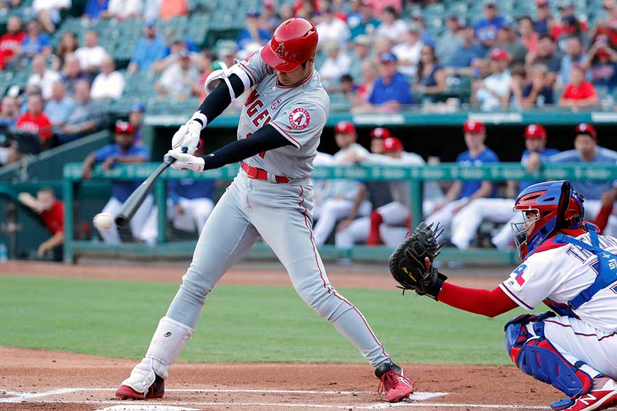 「3番・DH」でスタメン出場したエンゼルス・大谷翔平【写真：AP】