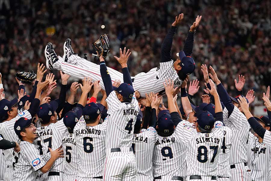 WBSCプレミア12で優勝した侍ジャパン【写真：Getty images】