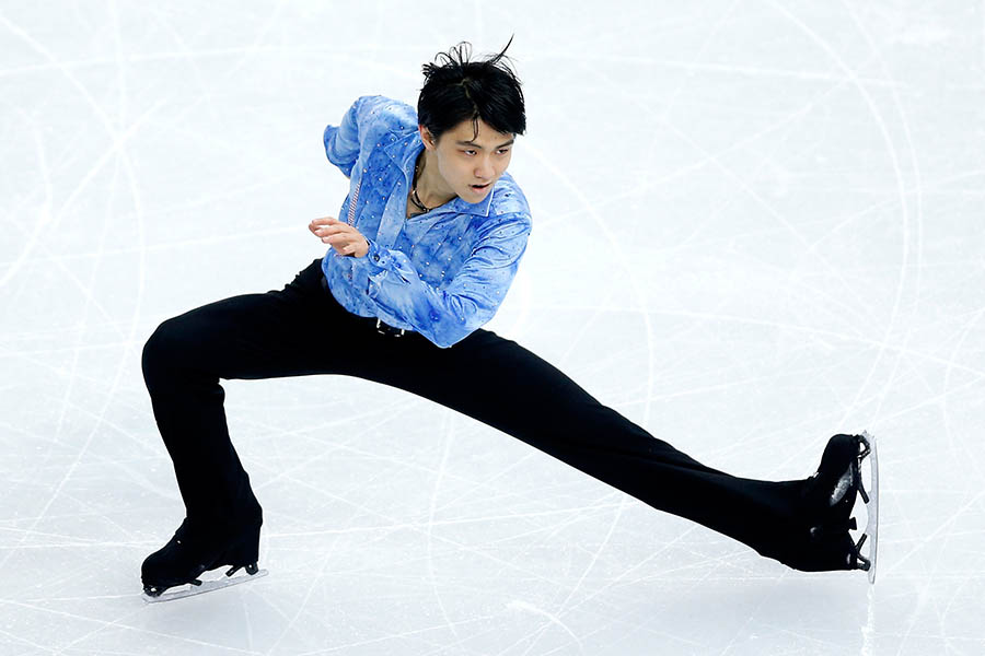 ソチ五輪SPで史上最高得点をマークした羽生結弦【写真：Getty Images】