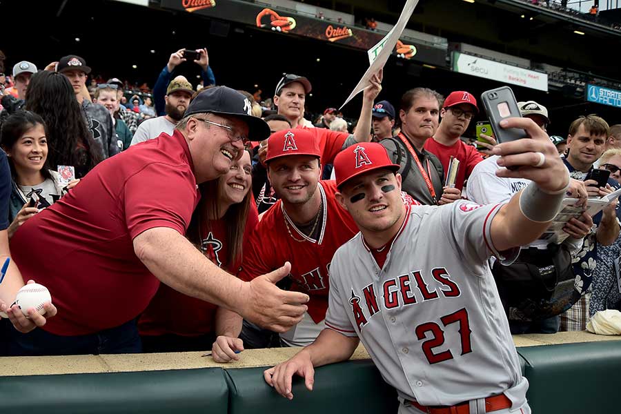 エンゼルスのマイク・トラウト【写真：Getty Images】