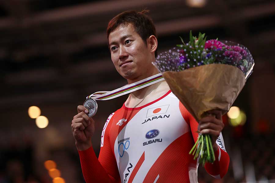 今年2月の世界選手権で銀メダルを獲得したケイリンの脇本雄太【写真：Getty Images】