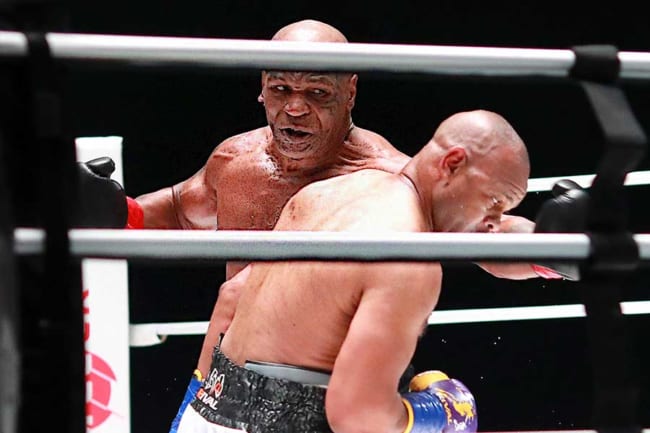 タイソン健在、54歳とは思えない重いボディーに米興奮「マイクは殺しに