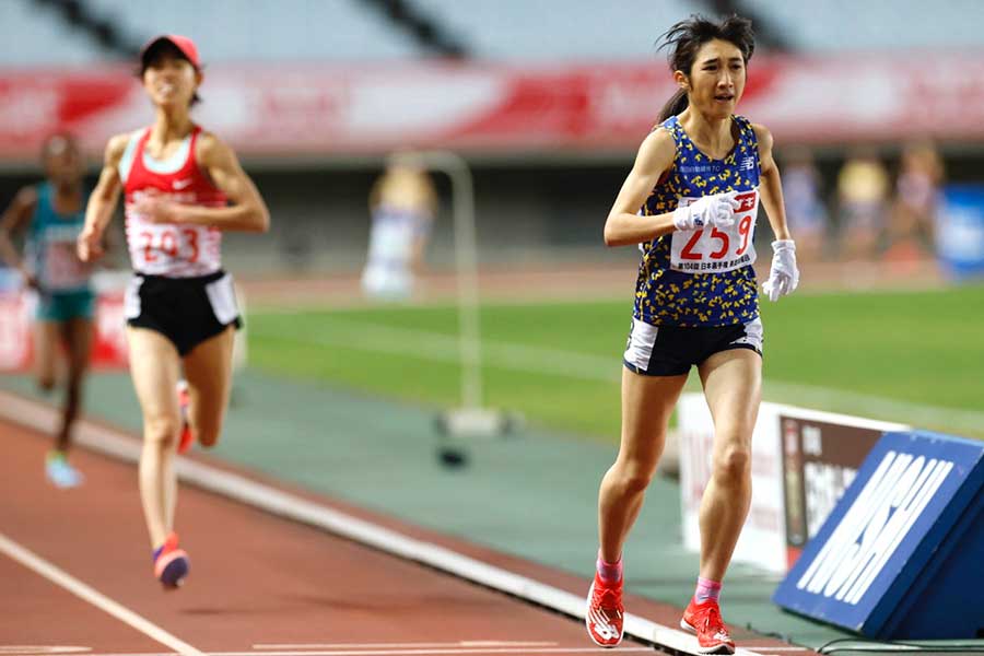 日本選手権、女子5000メートルで初優勝を飾った田中希実【写真：奥井隆史】