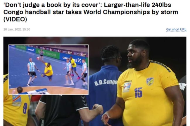 176cm110kg巨漢ハンドボール選手が世界一決戦で躍動 海外笑撃 ヘビー級が目奪った The Answer