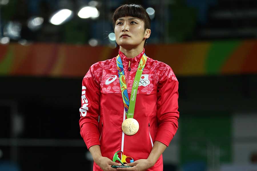 4大会連続で五輪金メダルを獲得した伊調馨【写真：Getty Images】