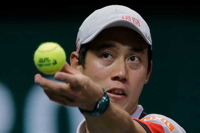 錦織が遊び心溢れるトリックショット 練習で見せた 美技 にファン 凄い 最高 The Answer