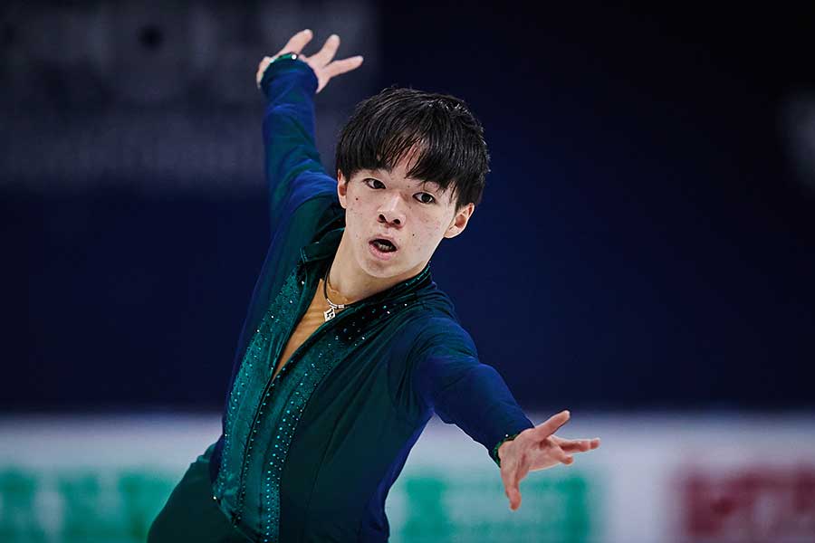 フィギュアスケートの世界選手権で銀メダルを獲得した鍵山優真【写真：Getty Images】