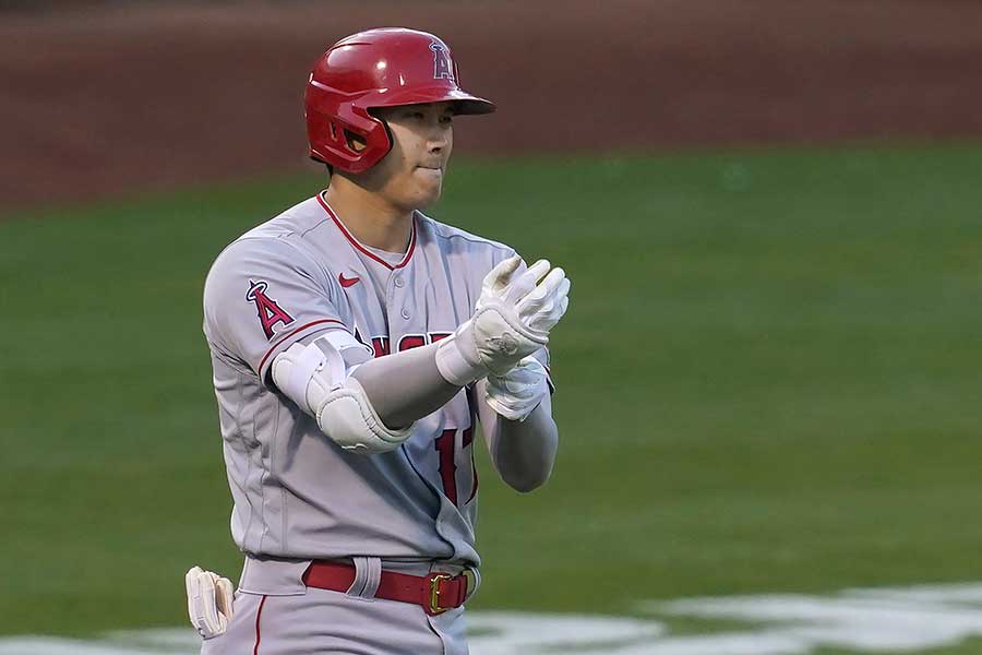 エンゼルスの大谷翔平【写真：AP】