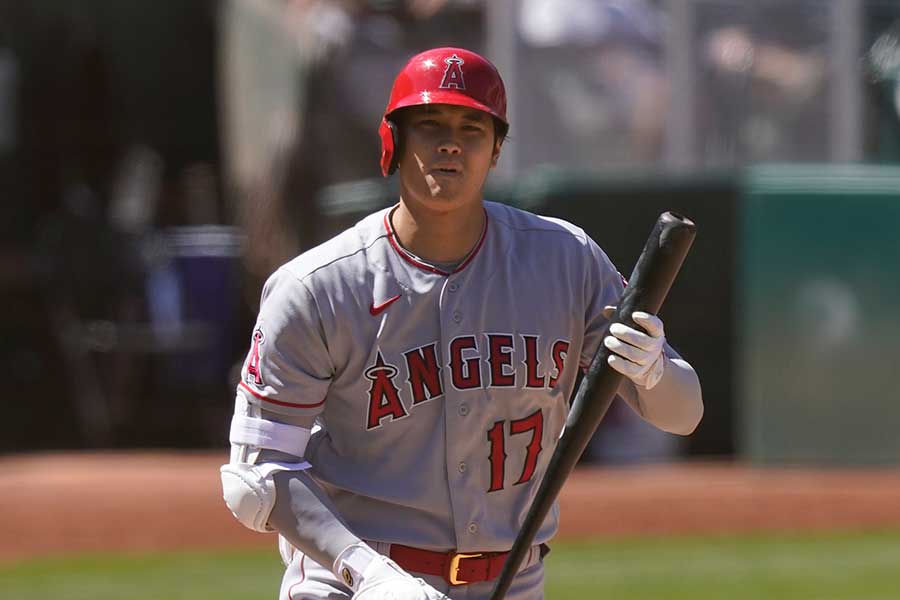 エンゼルスの大谷翔平【写真：AP】