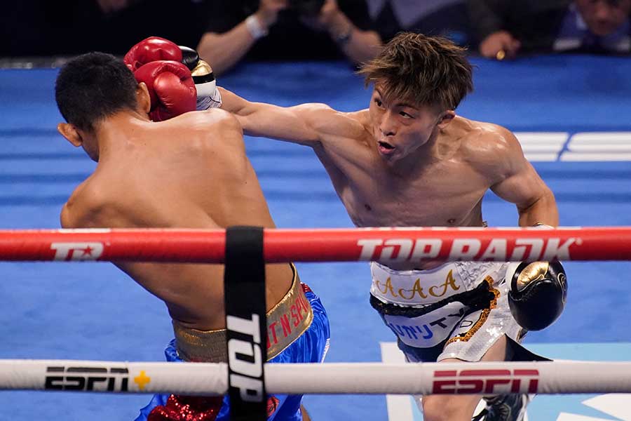 WBAスーパー＆IBF世界バンタム級タイトルマッチ、井上尚弥はマイケル・ダスマリナスに3回TKO勝ちした【写真：AP】