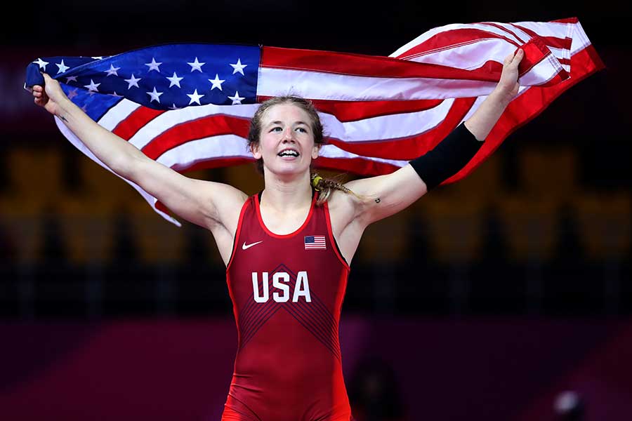 女子レスリング米国代表のサラ・ヒルデブラント【写真：Getty Images】
