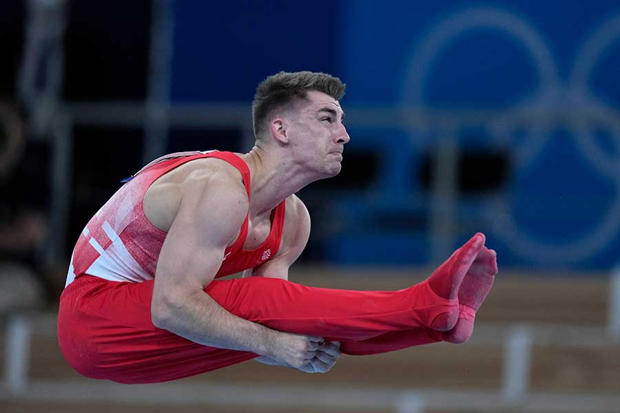 男子体操の英国代表マックス・ウィットロック【写真：AP】