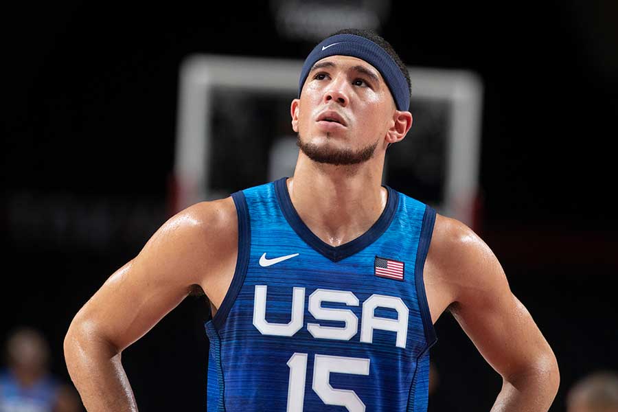 米国男子バスケットボール代表のデビン・ブッカー【写真：Getty Images】