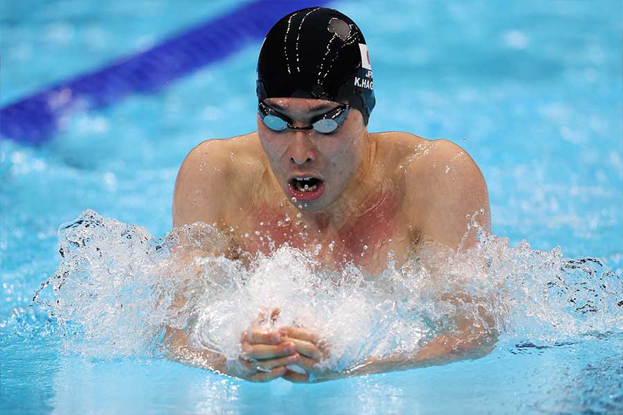 男子200メートル個人メドレーで惜しくもメダルを逃した萩野公介【写真：Getty Images】