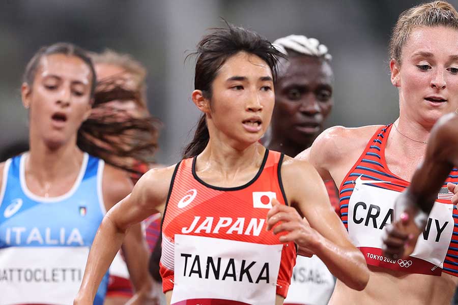 陸上・女子1500メートルで日本勢初となる入賞を果たした田中希実【写真：Getty Images】