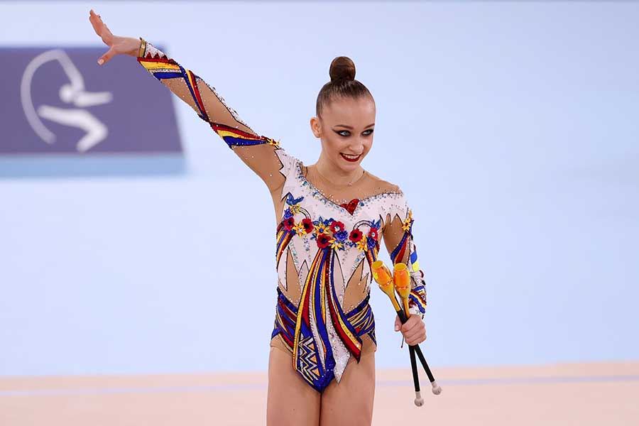 新体操のウクライナ代表フリスティナ・ポフラニチナ【写真：Getty Images】