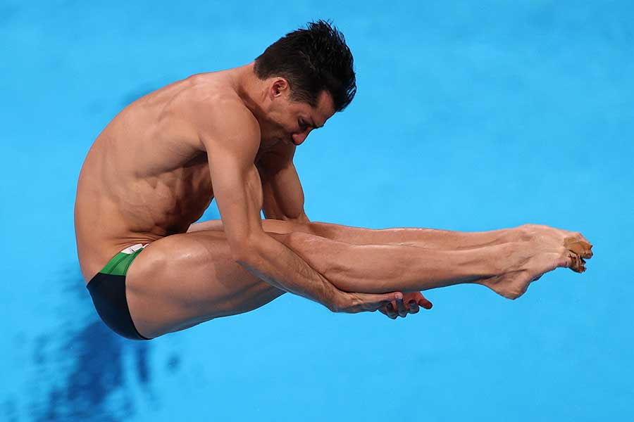 男子3メートル飛板飛込に出場したロメル・パチェコ【写真：Getty Images】