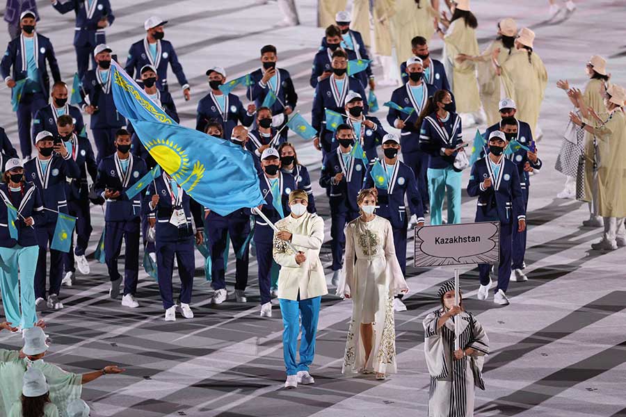 東京五輪の開会式で話題になったカザフスタンのオルガ・リパコワ【写真：Getty Images】