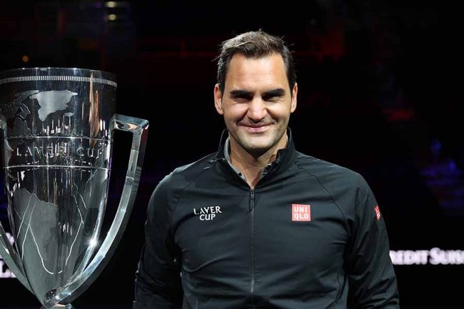 フェデラー、客席で実現した往年ライバルとの2ショットに海外興奮