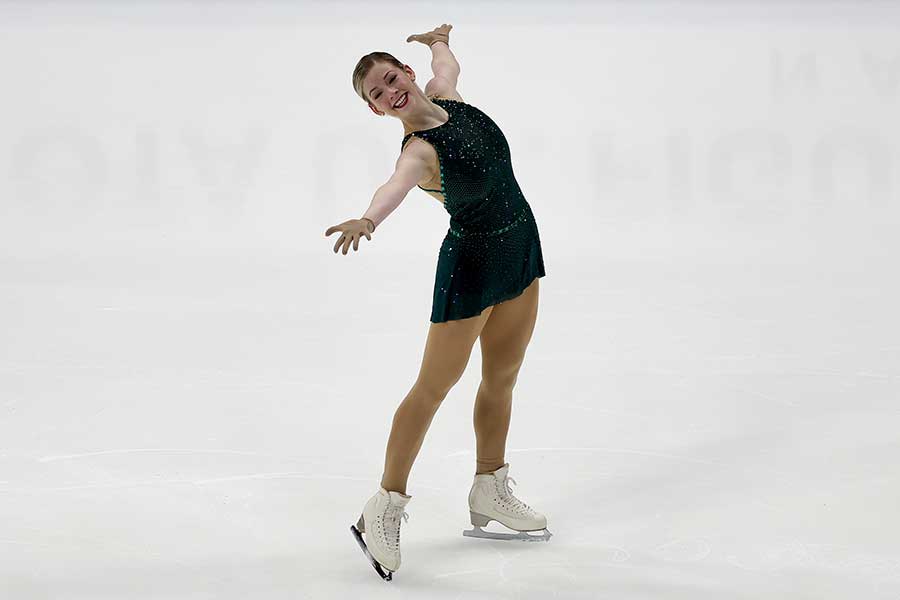 フィギュアスケート・全米選手権のSPで見事な演技を見せたグレイシー・ゴールド【写真：Getty Images】