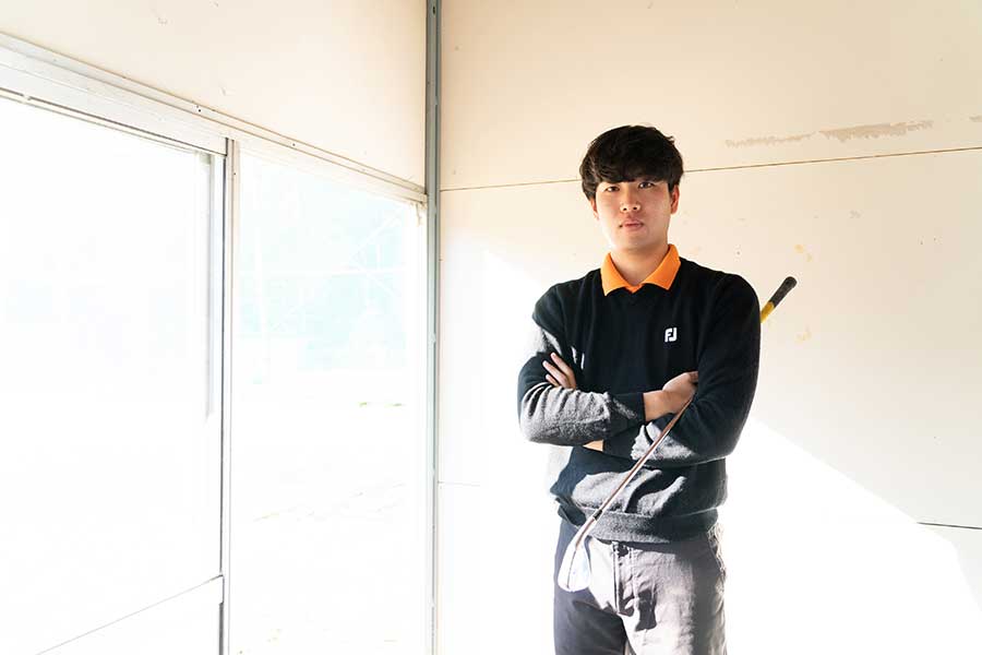 プロを目指し、レベルの高い関東学生ゴルフ連盟を主戦場とした寺北くん【写真：南しずか】