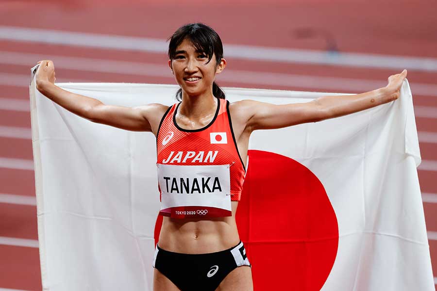東京五輪女子1500m決勝を終えた直後の田中希実、あの走りには何が詰まっているのか【写真：Getty Images】