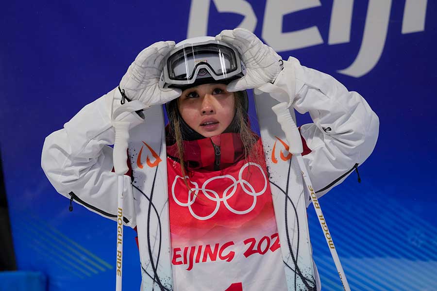 女子モーグルで5位入賞した17歳・川村あんり【写真：AP】