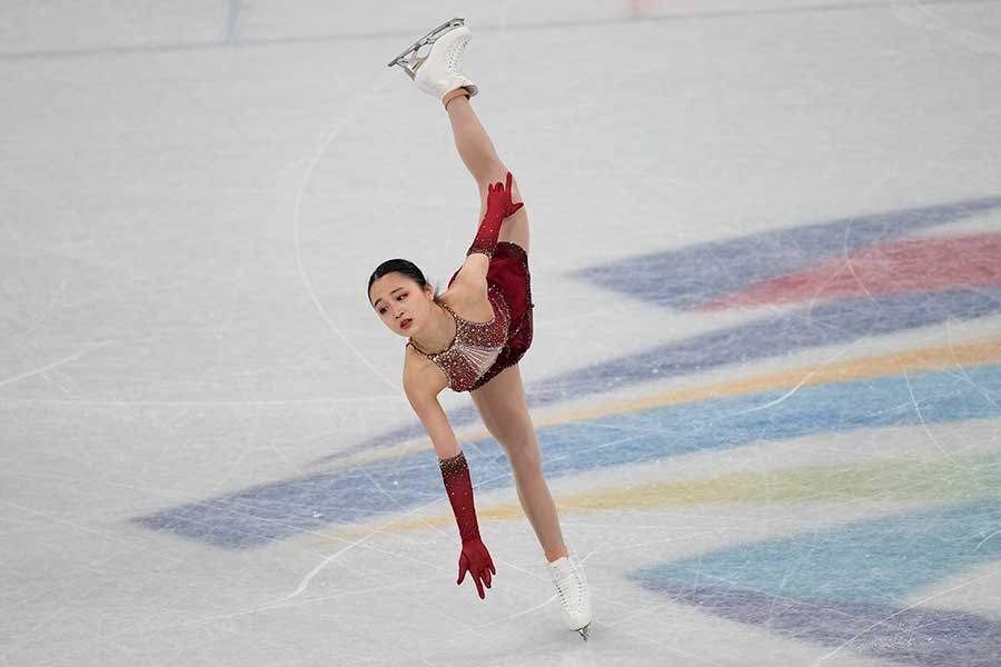 フィギュアスケート団体戦・中国代表ジュ・イーに中国国内から批判が相次いでいる【写真：AP】