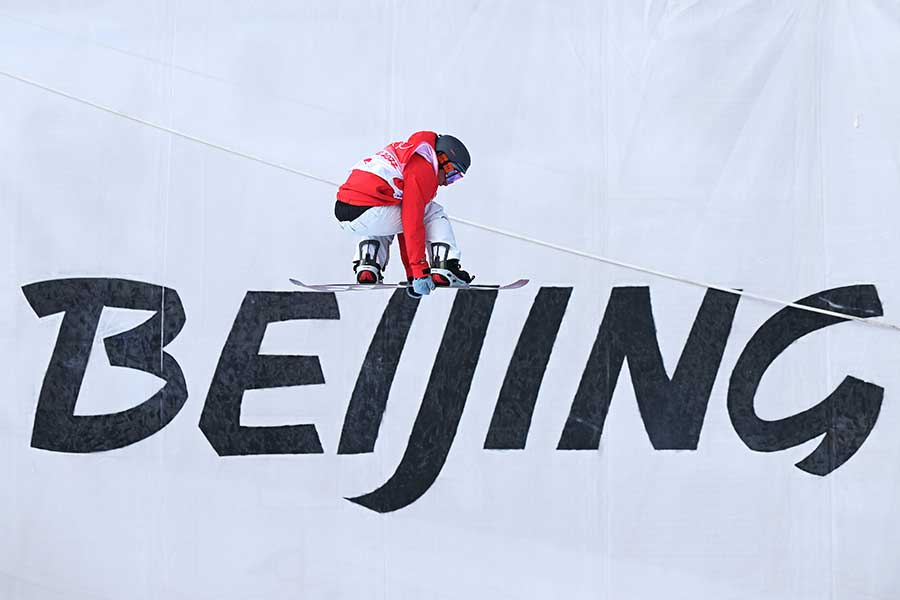 スノーボード男子ハーフパイプ、平野流佳を撮影した写真に注目が集まっている【写真：Getty Images】