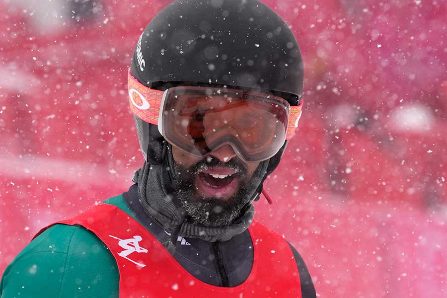 スキーアルペン男子大回転・ジャマイカ代表のベンジャミン・アレクサンダー【写真：AP】
