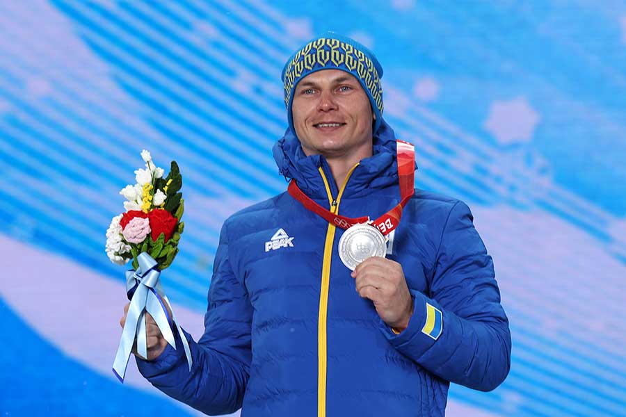 北京五輪フリースタイルスキー男子エアリアルで銀メダルを獲得していたオレクサンドル・アブラメンコ【写真：Getty Images】