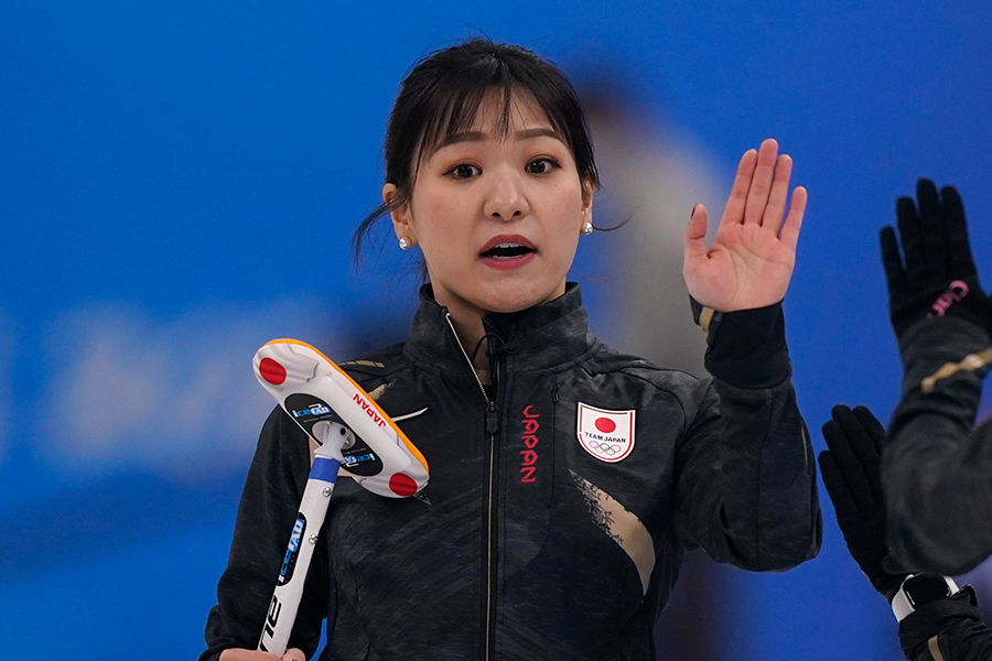 カーリング女子日本代表の吉田知那美【写真：AP】